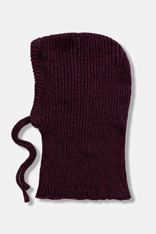 Answear.LAB cagulă de lână balaklava burgundia WA25