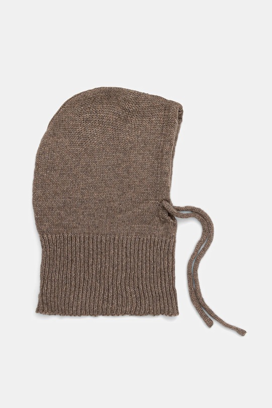 Answear.LAB kaptur z wełną merino balaklava2 beżowy WA25