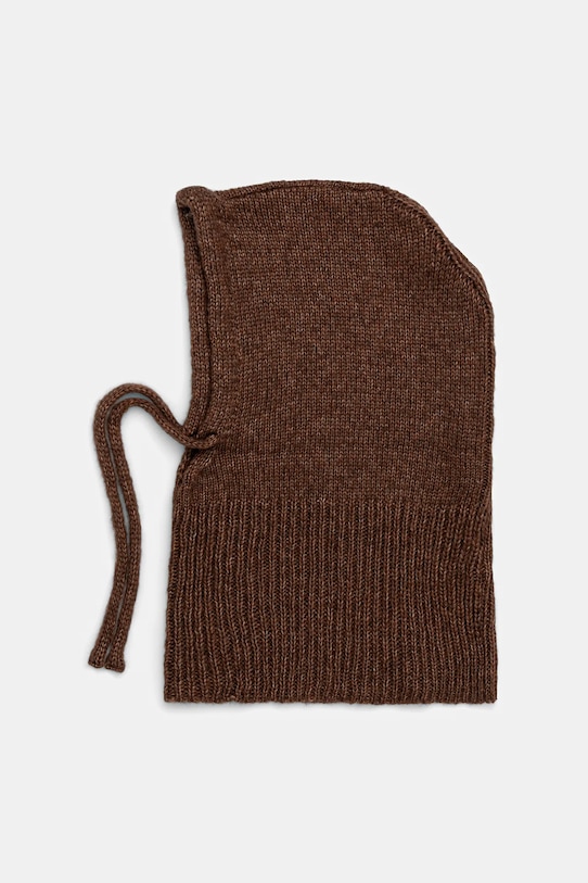 Answear.LAB kaptur z wełną merino balaklava2 brązowy WA25