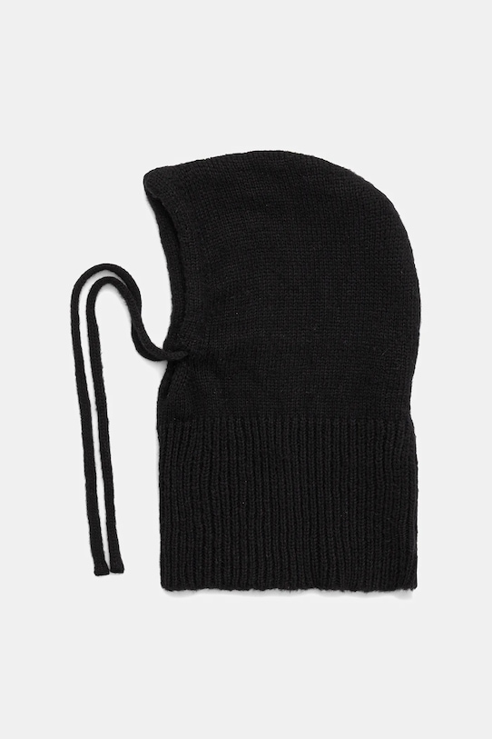 Answear.LAB kaptur z wełną merino balaklava2 czarny WA25