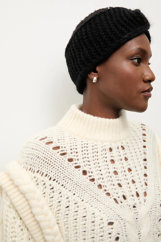 Vlnená čelenka Answear.LAB 2305005-016 čierna