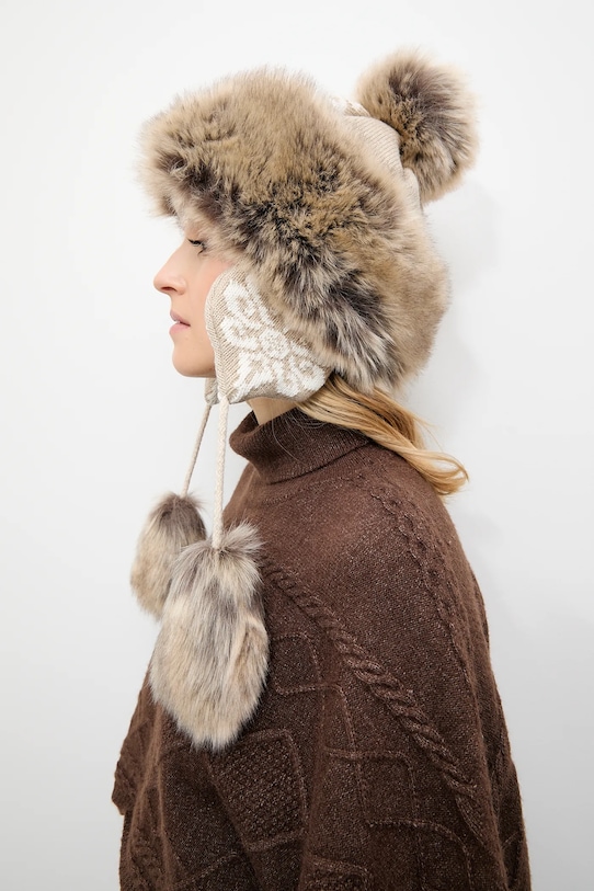 Шапка Answear.LAB 2505501 бежов