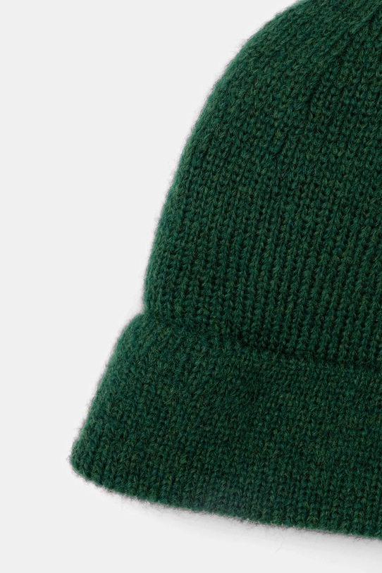 Answear.LAB czapka z wełną merino zielony czapka1
