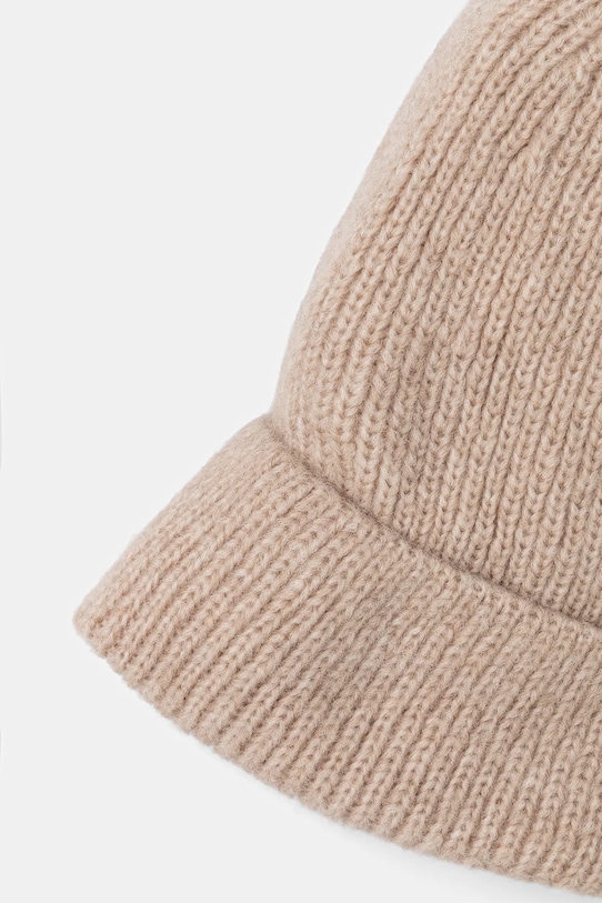 Answear.LAB czapka z wełną merino beżowy czapka1