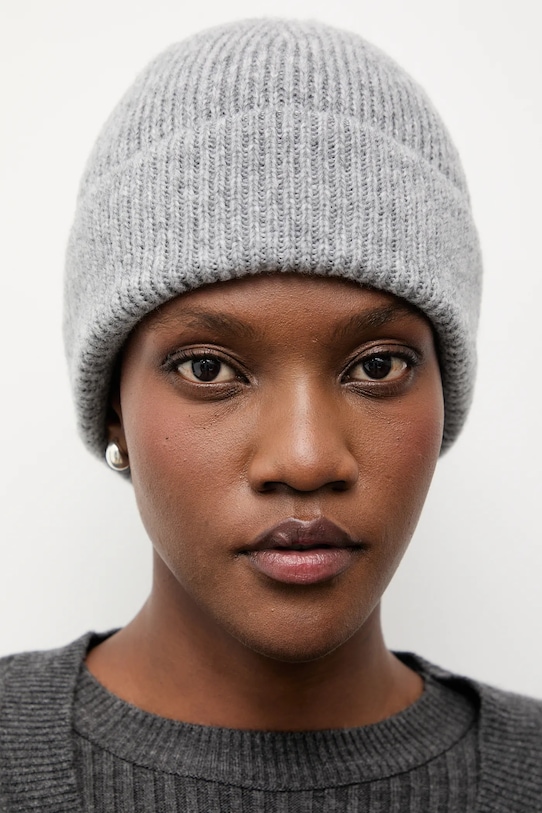 Answear.LAB czapka z wełną merino czapka1 szary