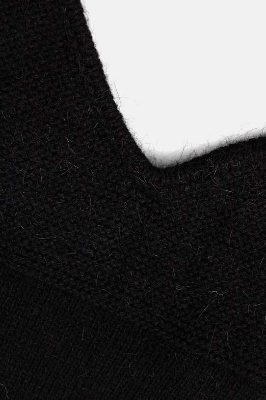 Answear.LAB glugă cu lână negru hb7125
