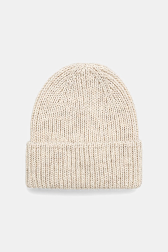 Answear.LAB czapka z wełną WA25-CDD001 beżowy WA25