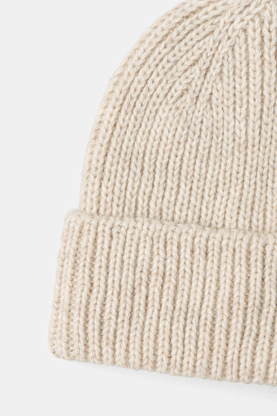 Answear.LAB czapka z wełną beżowy WA25-CDD001
