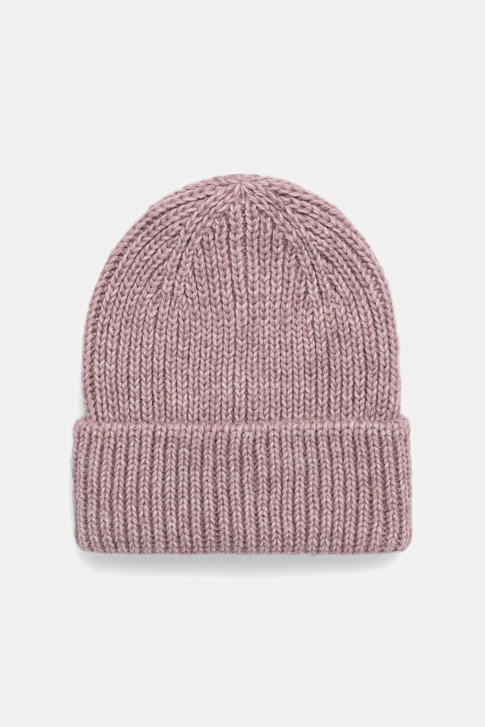 Answear.LAB czapka z wełną WA25-CDD001 fioletowy WA25