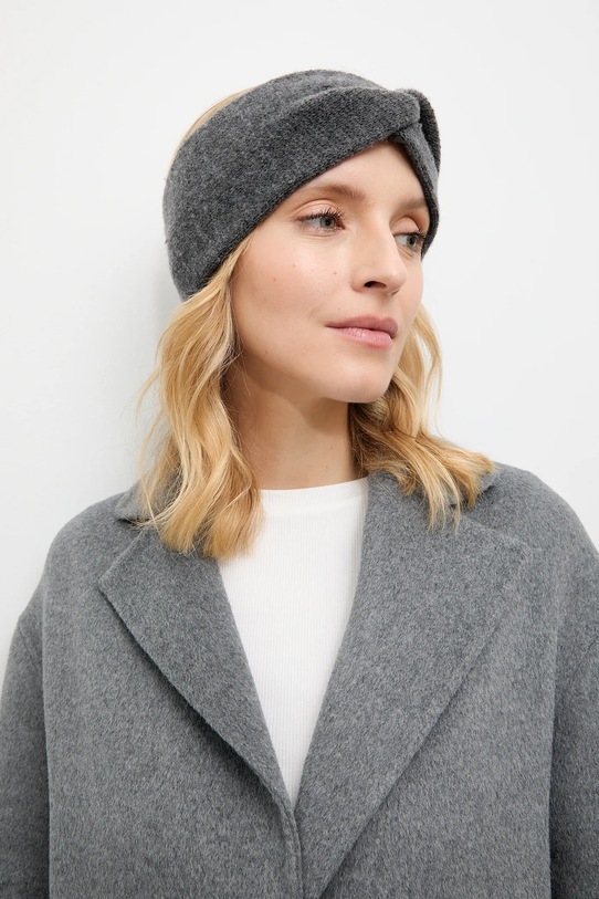 Answear.LAB opaska wełniana wełna szary WA25-CDD003