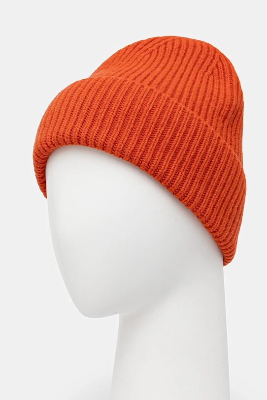 Answear.LAB czapka wełniana WZ24-CAD00J.cms pomarańczowy WA25