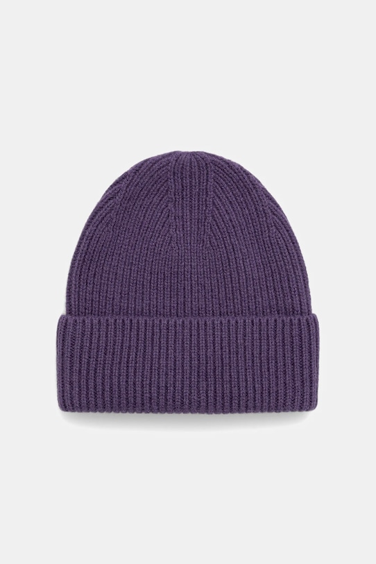 Answear.LAB czapka wełniana WZ24-CAD00J.cms fioletowy WA25