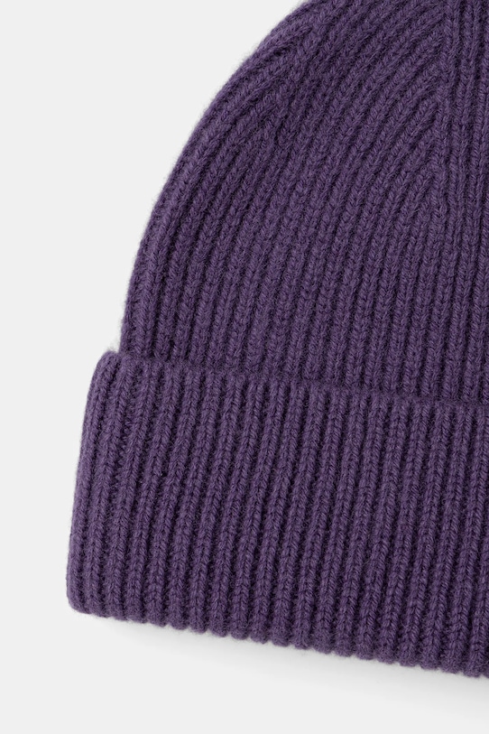 Answear.LAB czapka wełniana fioletowy WZ24-CAD00J.cms