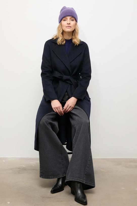 Answear.LAB czapka wełniana WZ24-CAD00J.cms fioletowy