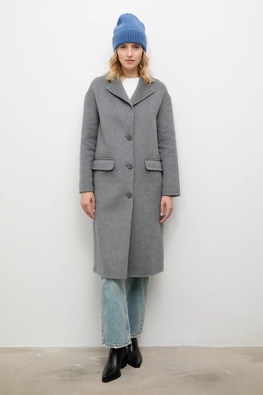 Answear.LAB czapka wełniana WZ24-CAD00J.cms fioletowy