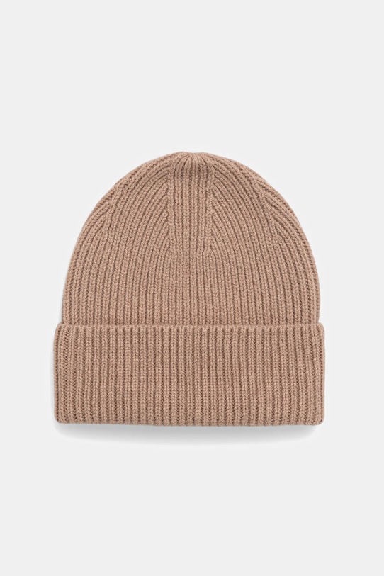 Answear.LAB czapka wełniana WZ24-CAD00J.cms beżowy WA25