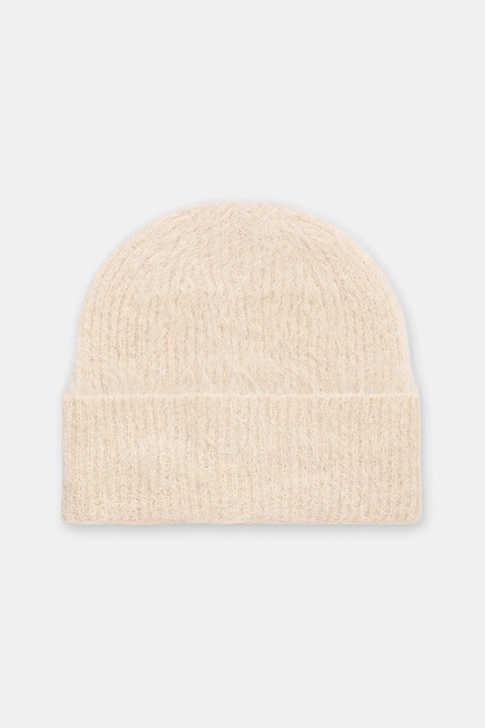 Answear.LAB czapka kaszmirowa wełna beżowy WZ24-CAD00M.cms