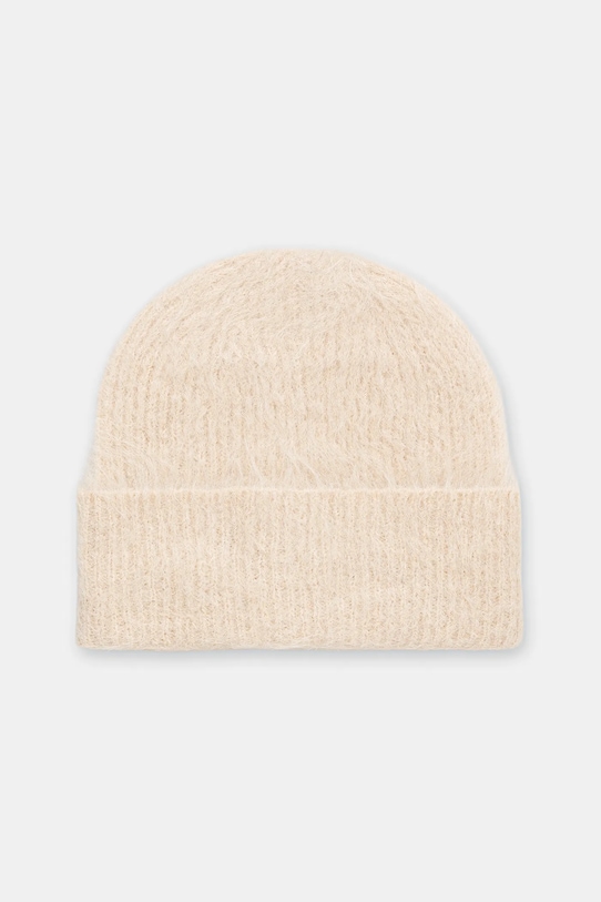 Answear.LAB czapka kaszmirowa wełna beżowy WZ24-CAD00M.cms