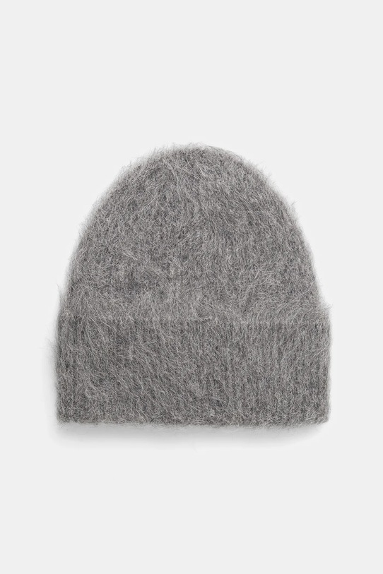 Answear.LAB czapka kaszmirowa wełna szary WZ24-CAD00M.cms
