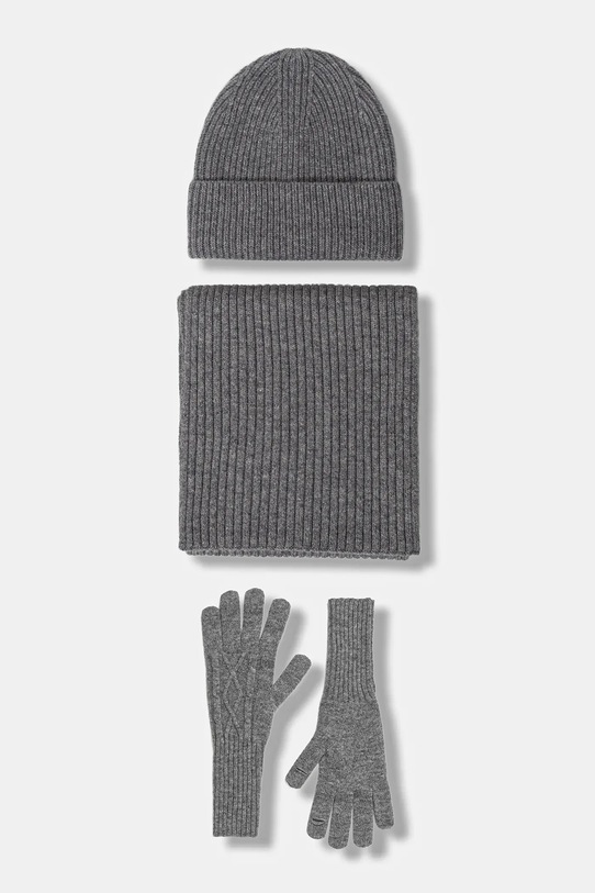 Answear.LAB komplet wełniany wełna szary CAD013.cms