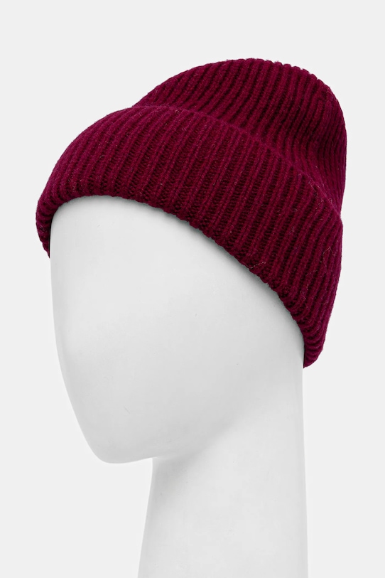 Akcesoria Answear.LAB czapka wełniana LL8.cms fioletowy