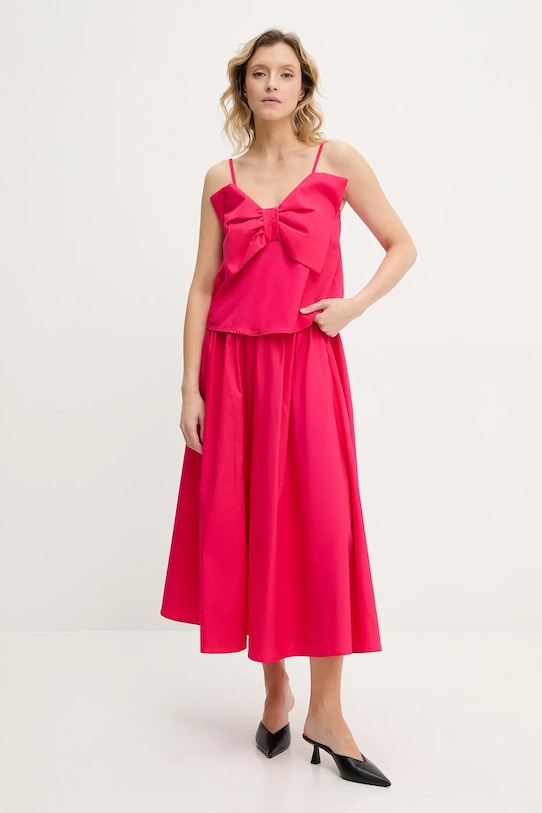 Bavlněná souprava Answear.LAB látka růžová top3235.sd1636