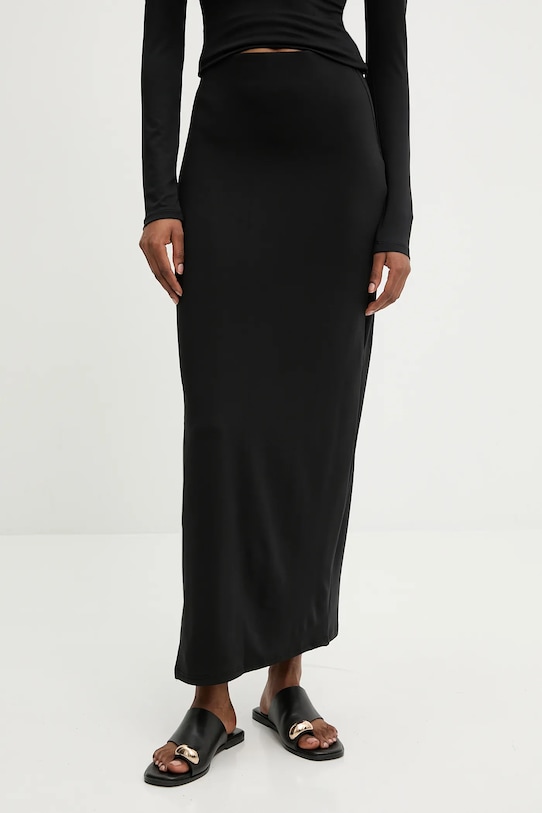 Îmbrăcăminte Answear.LAB set - longsleeve și fustă vd1802.vd10702e3.FLK negru