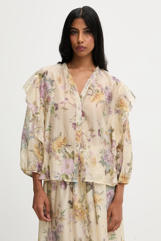 Odzież Answear.LAB koszula i spódnica 4334.4335.IOS żółty