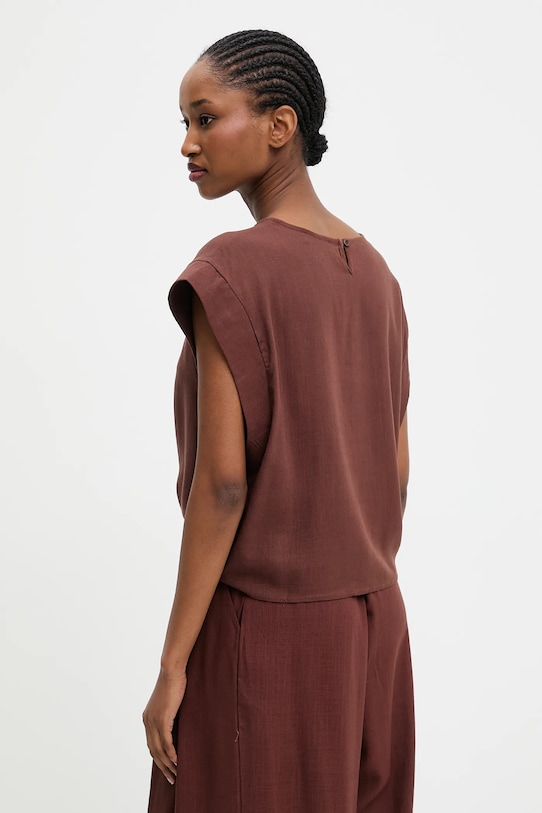 Answear.LAB komplet z lnem brązowy 5343.5344.IOS