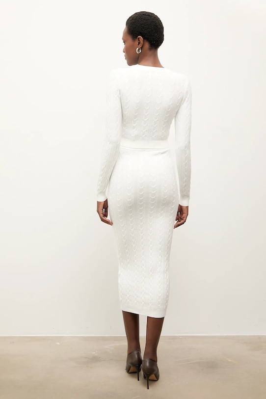 Answear.LAB bluză și fustă MC7575.fh alb