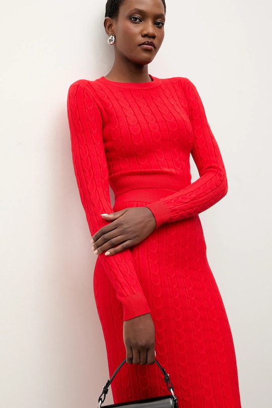 Sveter a sukňa Answear.LAB MC7575.fh červená WA25