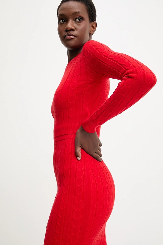 Answear.LAB sweter i spódnica MC7575.fh czerwony