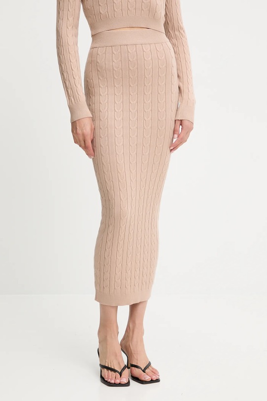 Answear.LAB sweter i spódnica beżowy MC7575.fh