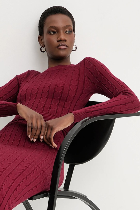 Answear.LAB sweter i spódnica MC7575.fh bordowy