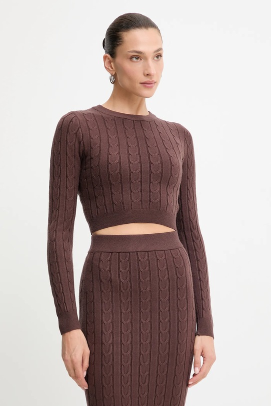 Answear.LAB sweter i spódnica MC7575.fh brązowy WA25