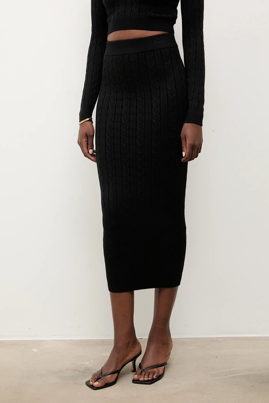 Îmbrăcăminte Answear.LAB bluză și fustă MC7575.fh negru