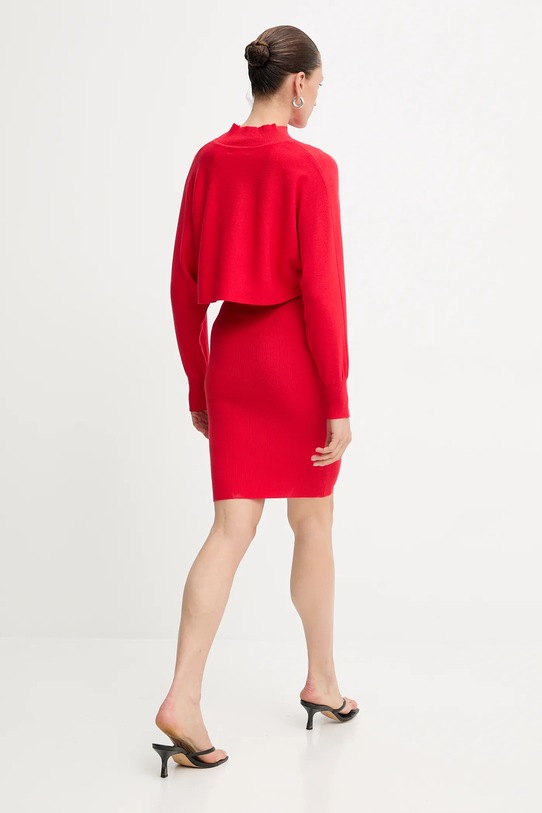 Answear.LAB sukienka i sweter czerwony MC7291.fh