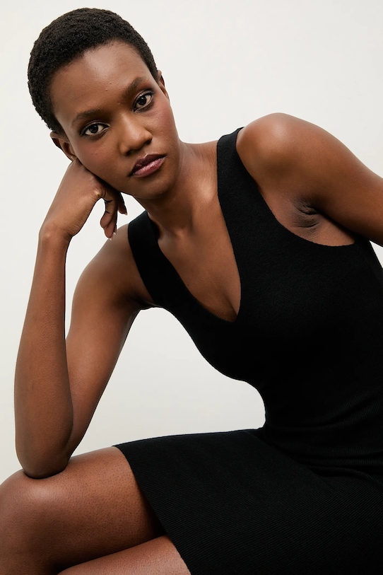 Îmbrăcăminte Answear.LAB rochie si pulover MC7291.fh negru