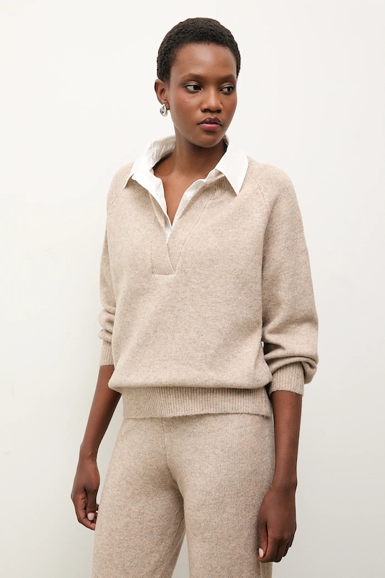 Answear.LAB set din lana m756.fh bej WA25