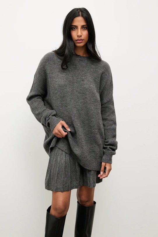 Answear.LAB sweter i spódnica 1001.TOS szary WA25
