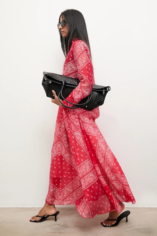 Πουκάμισο και φούστα Answear.LAB 4285.4284.IOS κόκκινο WA25