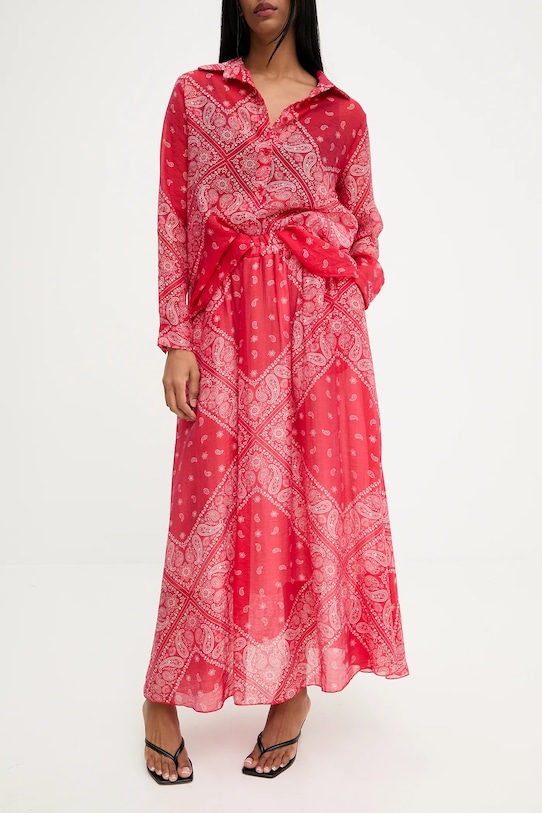 Πουκάμισο και φούστα Answear.LAB 4285.4284.IOS κόκκινο