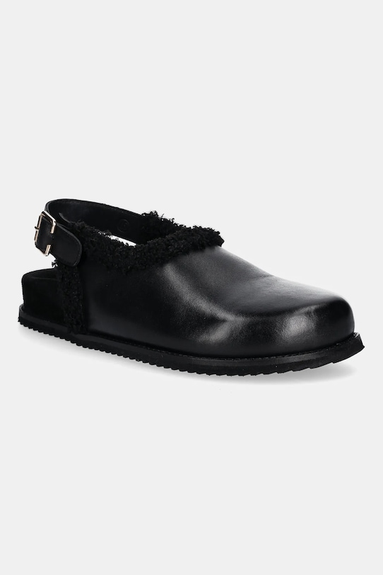 Answear.LAB papuci din piele 19694 negru WA25