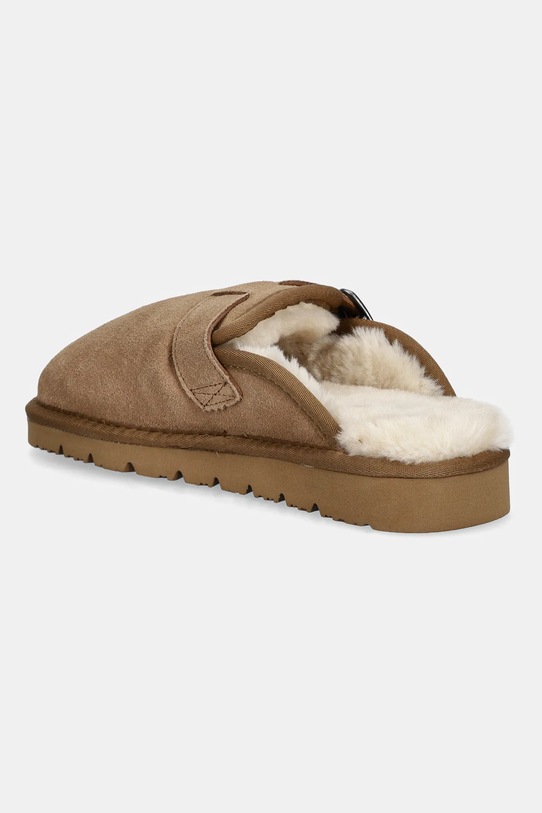 Obuwie Answear.LAB kapcie zamszowe AW25.9 brązowy