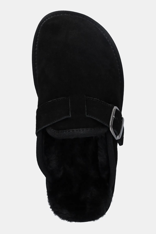 Answear.LAB kapcie zamszowe czarny AW25.9