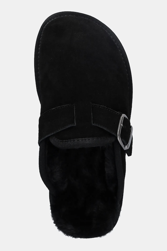 Answear.LAB papuci din piele intoarsa negru AW25.9