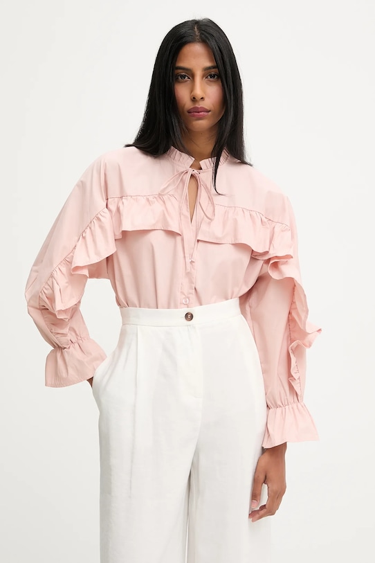 Košeľa Answear.LAB relaxed ružová 55066
