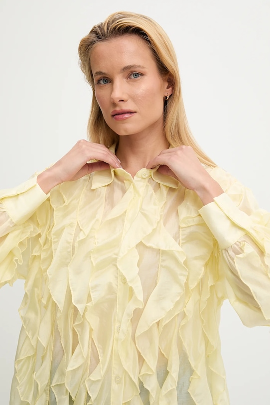 Πουκάμισο Answear.LAB V7508 κίτρινο