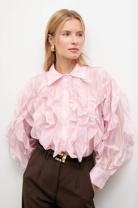 Answear.LAB koszula klasyczny różowy V7508