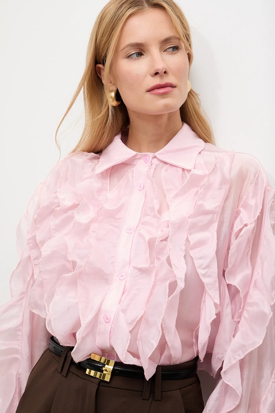 Answear.LAB koszula różowy V7508